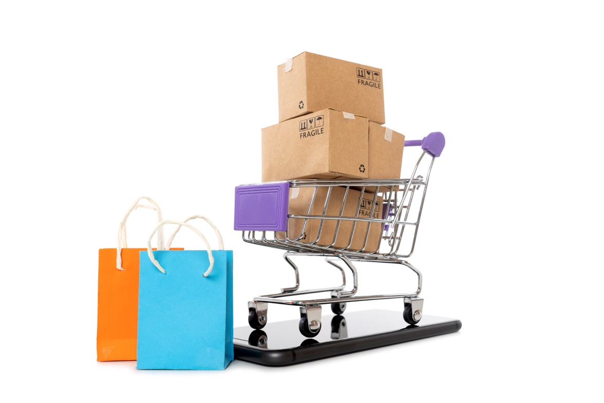 A shopping cart full of boxes

Description automatically generated with low confidence